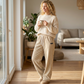 Women's Corduroy Wide-Leg Pants with Drawstring