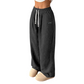Women's Corduroy Wide-Leg Pants with Drawstring