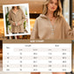 👚Seasonal Style - Button-Front Hooded Pullover – Roomy Cut & Side Slits for Unrestricted Movement All Day