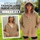 👚Seasonal Style - Button-Front Hooded Pullover – Roomy Cut & Side Slits for Unrestricted Movement All Day