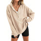 👚Seasonal Style - Button-Front Hooded Pullover – Roomy Cut & Side Slits for Unrestricted Movement All Day