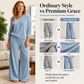 👚Seasonal Style - Off-Shoulder Top & Wide-Leg Pants – Elegant Drape & Comfortable Fit for Warm-Weather Days