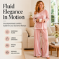 👚Seasonal Style - Off-Shoulder Top & Wide-Leg Pants – Elegant Drape & Comfortable Fit for Warm-Weather Days