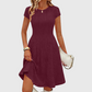 Women's Elegant Brushed Ribbed Knit Dress