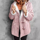🧥Seasonal Style - Double-Breasted Hooded Coat – Soft Suede Outer & Warm Lining for Commute or Outdoor Wear