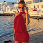 Sexy Halter Backless Bodycon Mini Dress