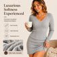 👗New Arrivals - Ribbed Knit V-Neck Midi Dress – Stretchy Comfort & Elegant Silhouette for Any Occasion