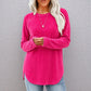 👚Seasonal Style - Relaxed Cotton Crew Top – Breezy Comfort & Easy Pairing with Jeans or Leggings