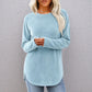 👚Seasonal Style - Relaxed Cotton Crew Top – Breezy Comfort & Easy Pairing with Jeans or Leggings