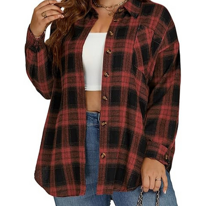Must-Have🔥👕 Timeless Plaid Shirt – Soft Cotton Feel & Easy Pairing with Jeans or Trousers