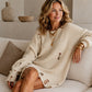 Women's Crewneck Distressed Oversized Sweater