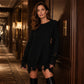 Women's Crewneck Distressed Oversized Sweater