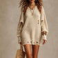 Women's Crewneck Distressed Oversized Sweater
