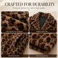 Women’s Stylish Leopard Print Faux Fur Coat