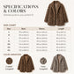 Women’s Stylish Leopard Print Faux Fur Coat