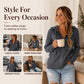 Women's Ribbed Knit Zip-Up Hoodie