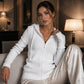 Women's Ribbed Knit Zip-Up Hoodie