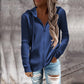 Women's Ribbed Knit Zip-Up Hoodie