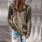 Women's Ribbed Knit Zip-Up Hoodie