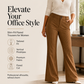 Women's Striped Flared Dress Pants