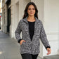 Women'S Leopard Print Zip-Up Jacket