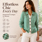 Women's Striped Knit Cardigan