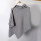 Women's Stylish Side Button Poncho