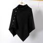 Women's Stylish Side Button Poncho