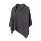Women's Stylish Side Button Poncho