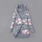 Women’s Fashion Print Long Sleeve Hooded Cardigan