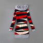 Women’s Fashion Print Long Sleeve Hooded Cardigan