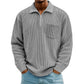 Men's Casual Ribbed Half Zip Sweater