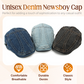 Unisex Denim Newsboy Cap