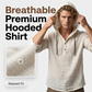 Men's Casual Long Sleeve Breathable Hooded Shirt