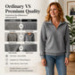 Women's Quilted Grid Half Zip Sweatshirt