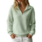 Women's Quilted Grid Half Zip Sweatshirt