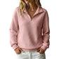 Women's Quilted Grid Half Zip Sweatshirt