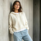 Women's Casual Hooded Knit Sweater