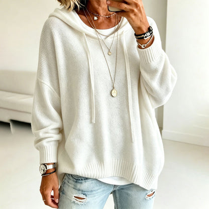 Women's Casual Hooded Knit Sweater