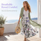 Women’s Boho Floral Maxi Dress & Cover-Up Set