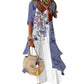 Women’s Boho Floral Maxi Dress & Cover-Up Set