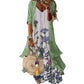 Women’s Boho Floral Maxi Dress & Cover-Up Set