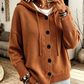 Women's Hooded Knit Cardigan