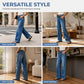 Women's Wide-Leg Stretchy Jeans