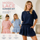 Women Casual Top & Shorts 2-Piece Set