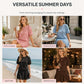 Women Casual Top & Shorts 2-Piece Set