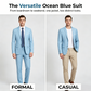 Men's 2-Piece Modern Fit Business Suit Set