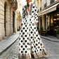 Women's Artistic Graffiti Print Maxi Dress