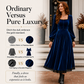 Women's Vintage Square Neck Velvet Dress