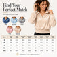 Women's Velvet V-Neck Long-Sleeve Collared Top